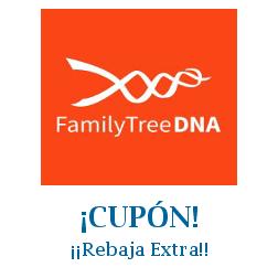 Logo de la tienda Family Tree DNA con cupones de descuento