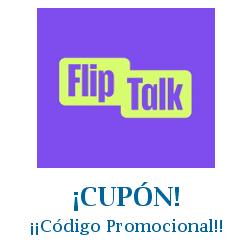 Logo de la tienda FlipTalk con cupones de descuento