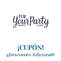 Logo de la tienda For Your Party con cupones de descuento