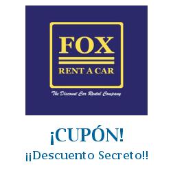 Logo de la tienda Fox Rent A Car con cupones de descuento