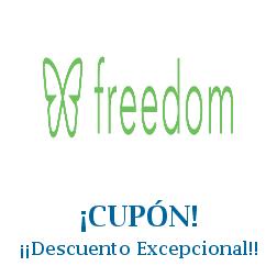 Logo de la tienda Freedom con cupones de descuento