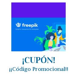 Logo de la tienda Freepik con cupones de descuento