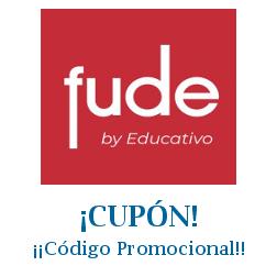 Logo de la tienda FUDE con cupones de descuento