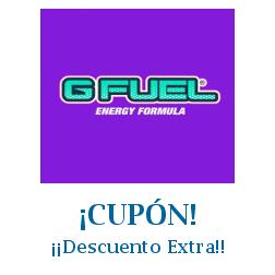 Logo de la tienda G FUEL con cupones de descuento