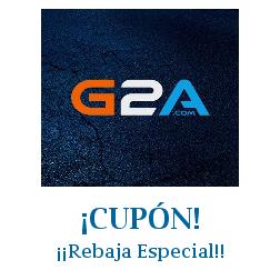 Logo de la tienda G2A con cupones de descuento