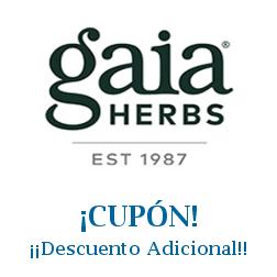 Logo de la tienda Gaia Herbs con cupones de descuento