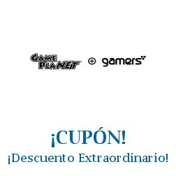 Logo de la tienda Game planet con cupones de descuento