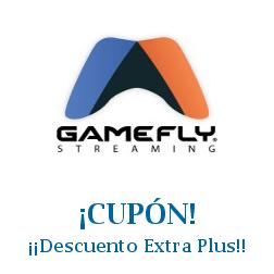 Logo de la tienda GameFly con cupones de descuento