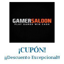 Logo de la tienda Gamer Saloon con cupones de descuento