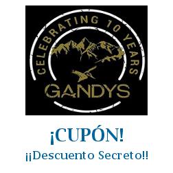 Logo de la tienda Gandys International con cupones de descuento