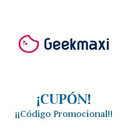 Logo de la tienda GeekMaxi con cupones de descuento