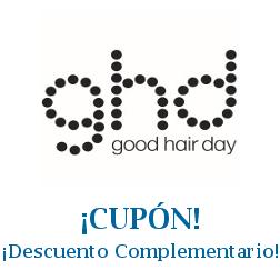 Logo de la tienda GHD con cupones de descuento