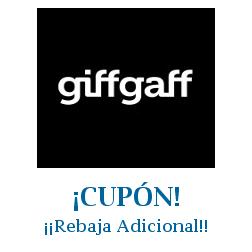 Logo de la tienda Giff Gaff con cupones de descuento