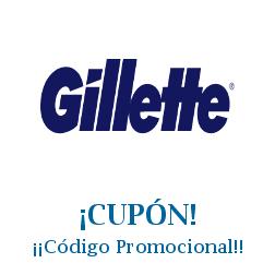 Logo de la tienda Gillette con cupones de descuento