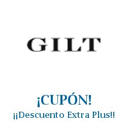 Logo de la tienda Gilt City con cupones de descuento