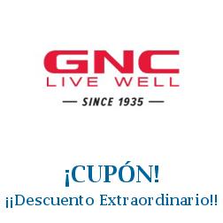 Logo de la tienda GNC con cupones de descuento