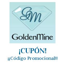 Logo de la tienda GoldenMine con cupones de descuento