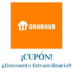 Logo de la tienda GrubHub con cupones de descuento
