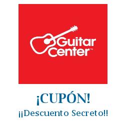 Logo de la tienda Guitar Center con cupones de descuento