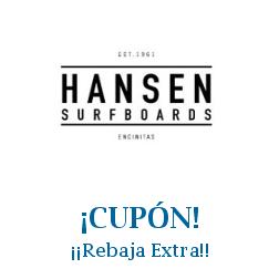 Logo de la tienda Hansen Surf con cupones de descuento