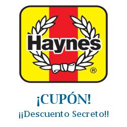 Logo de la tienda Haynes con cupones de descuento