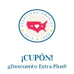 Logo de la tienda Heartland America con cupones de descuento