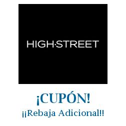 Logo de la tienda High Street con cupones de descuento