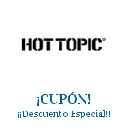 Logo de la tienda Hot Topic con cupones de descuento