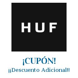Logo de la tienda HUF Worldwide con cupones de descuento