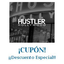 Logo de la tienda Hustler Hollywood con cupones de descuento