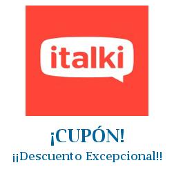 Logo de la tienda italki con cupones de descuento