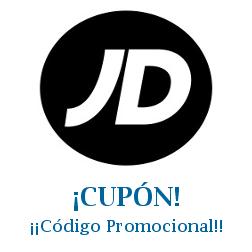 Logo de la tienda JD Sports con cupones de descuento