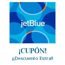 Logo de la tienda JetBlue con cupones de descuento