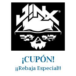 Logo de la tienda J!NX con cupones de descuento