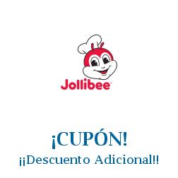 Logo de la tienda Jollibee con cupones de descuento
