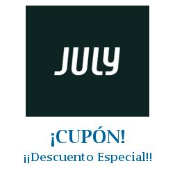 Logo de la tienda July con cupones de descuento