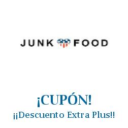 Logo de la tienda Junk Food Clothing con cupones de descuento