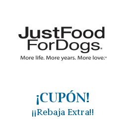 Logo de la tienda Just Food for Dogs con cupones de descuento