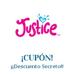 Logo de la tienda Justice con cupones de descuento