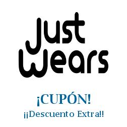 Logo de la tienda JustWears con cupones de descuento