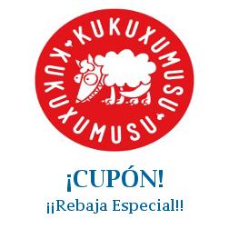 Logo de la tienda Kukuxumusu con cupones de descuento