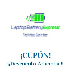 Logo de la tienda Laptop Battery Express con cupones de descuento