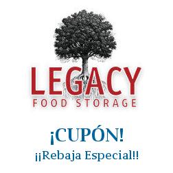 Logo de la tienda Legacy Food Storage con cupones de descuento