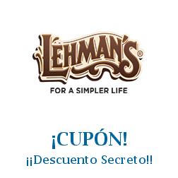 Logo de la tienda Lehman's con cupones de descuento