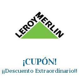 Logo de la tienda Leroy Merlin con cupones de descuento