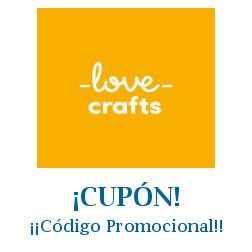 Logo de la tienda LoveCrafts con cupones de descuento