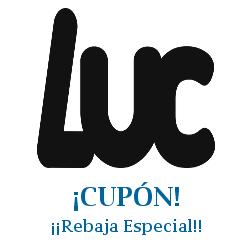 Logo de la tienda LUC con cupones de descuento