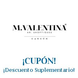 Logo de la tienda M.VALENTINA con cupones de descuento