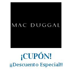 Logo de la tienda Mac Duggal con cupones de descuento