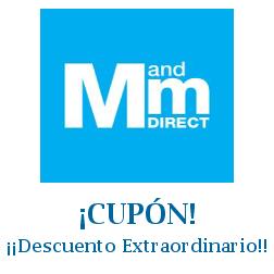 Logo de la tienda MandM Direct con cupones de descuento